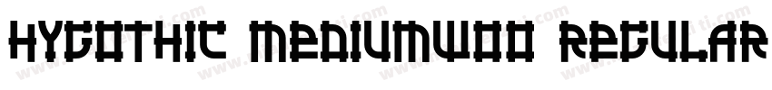 HYGoThic MediumW00 Regular Regular字体转换